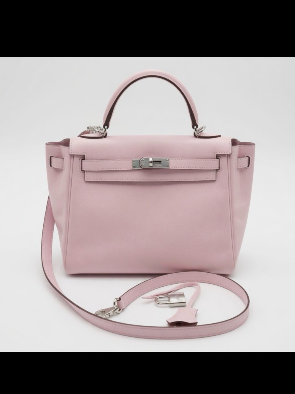 Hermes Kelly 25 ToGo leather  Pink Sakkura  with palladium  Hardware